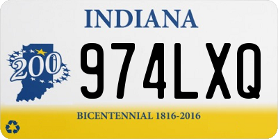 IN license plate 974LXQ