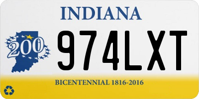 IN license plate 974LXT