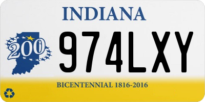IN license plate 974LXY