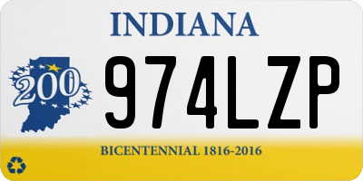 IN license plate 974LZP