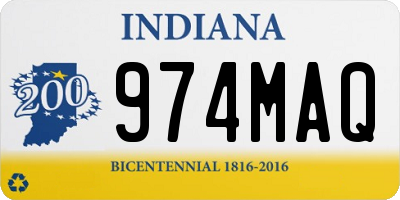 IN license plate 974MAQ