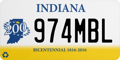 IN license plate 974MBL