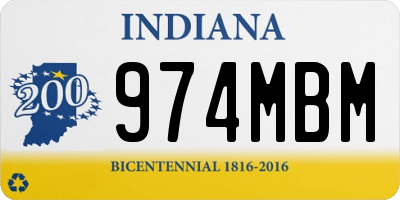 IN license plate 974MBM