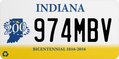 IN license plate 974MBV