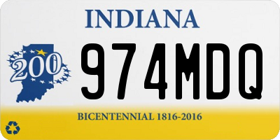 IN license plate 974MDQ