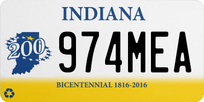 IN license plate 974MEA