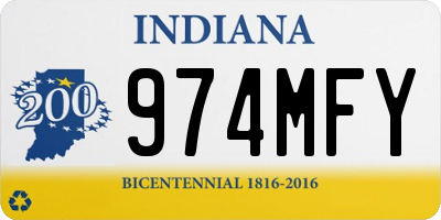 IN license plate 974MFY