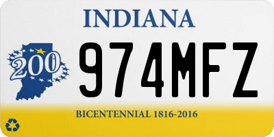 IN license plate 974MFZ