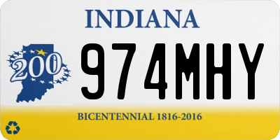 IN license plate 974MHY