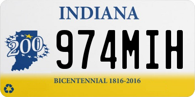 IN license plate 974MIH