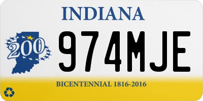 IN license plate 974MJE