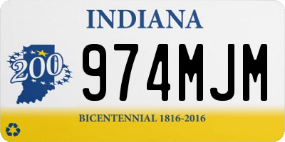 IN license plate 974MJM