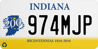 IN license plate 974MJP