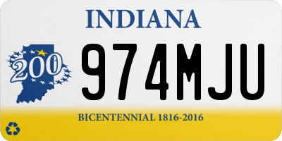 IN license plate 974MJU