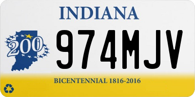 IN license plate 974MJV