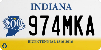 IN license plate 974MKA