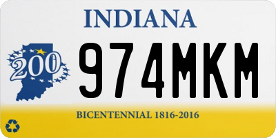 IN license plate 974MKM