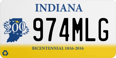 IN license plate 974MLG