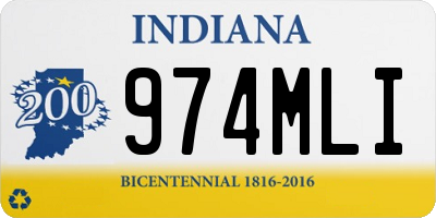 IN license plate 974MLI