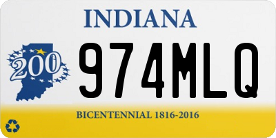 IN license plate 974MLQ