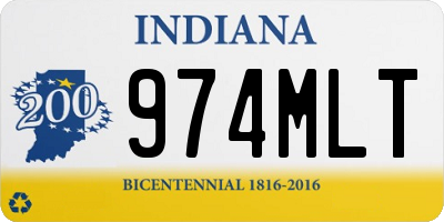 IN license plate 974MLT