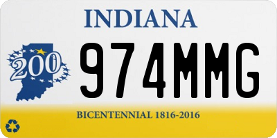 IN license plate 974MMG