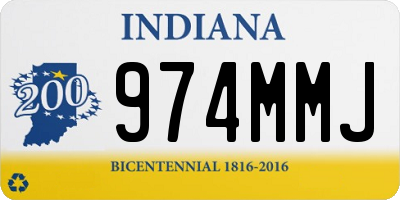 IN license plate 974MMJ