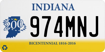 IN license plate 974MNJ
