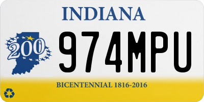 IN license plate 974MPU