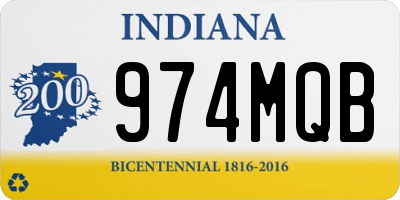 IN license plate 974MQB