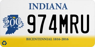 IN license plate 974MRU