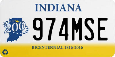 IN license plate 974MSE