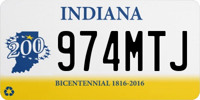IN license plate 974MTJ