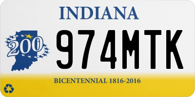 IN license plate 974MTK