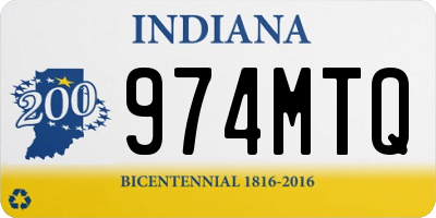 IN license plate 974MTQ
