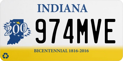 IN license plate 974MVE
