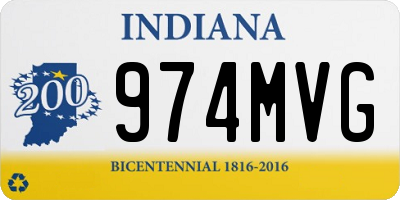 IN license plate 974MVG