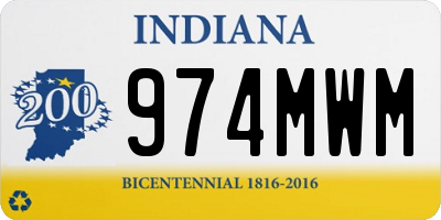 IN license plate 974MWM