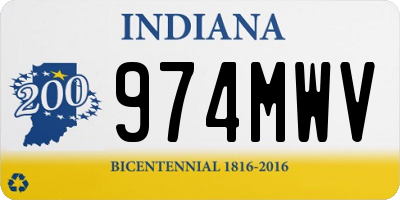 IN license plate 974MWV