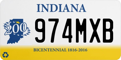 IN license plate 974MXB