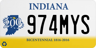 IN license plate 974MYS