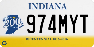IN license plate 974MYT