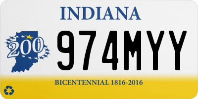 IN license plate 974MYY