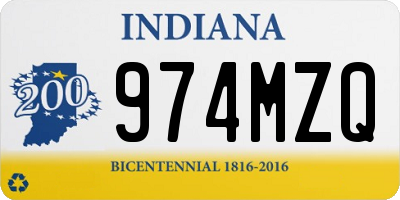 IN license plate 974MZQ