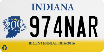IN license plate 974NAR