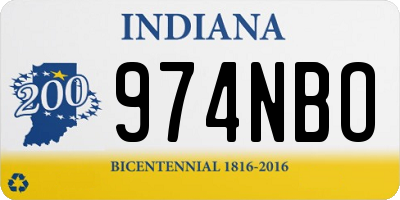 IN license plate 974NBO