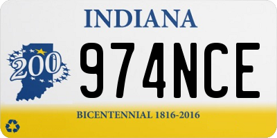 IN license plate 974NCE