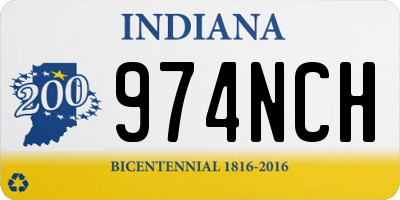 IN license plate 974NCH