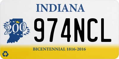 IN license plate 974NCL