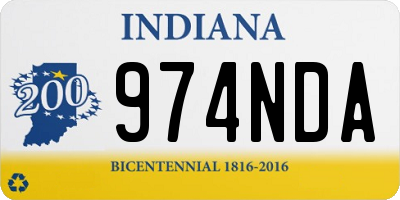 IN license plate 974NDA